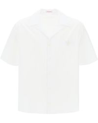 Valentino Garavani - "V Detail Bowling Shirt With V - Lyst