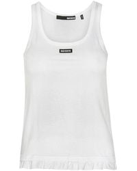 ROTATE BIRGER CHRISTENSEN - Logo Scoop Neck Top - Lyst
