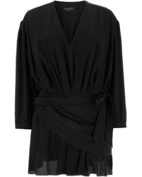 Balenciaga - Crepe Mini Dress - Lyst