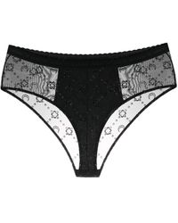 Marine Serre - Logo Mesh Brief - Lyst