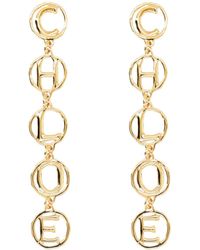Chloé - The Script Earrings - Lyst