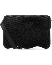 Palm Angels - Embellished Leather Micro Palm Beach Crossbody Bag - Lyst