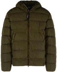 C.P. Company - C.p. Bedrijf 'chrome R' Groen Polyamide Down Jas - Lyst