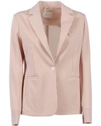 Circolo 1901 - Slim Fit S.Print Cotton Elastane Jacket - Lyst
