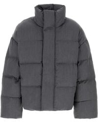 Entire studios - Dark Wool Down Jacket - Lyst
