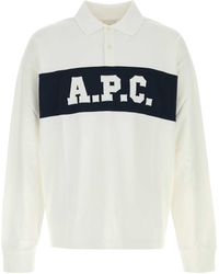 A.P.C. - Cotton Oversize Alexis Polo Shirt - Lyst