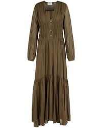 Isabel Marant - Briane 'Khaki Viskose -Kleid - Lyst