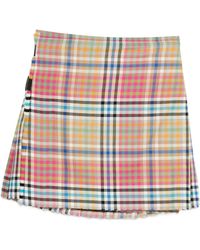 Vivienne Westwood - Plaid Skirt With Frayed Hem - Lyst