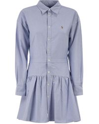 Polo Ralph Lauren - Oxford Cotton Shirt Dress - Lyst