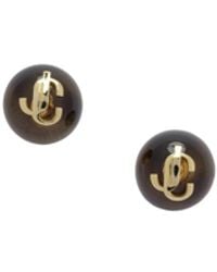 Jimmy Choo - "Jc" Stud Earrings - Lyst