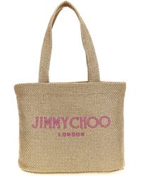 【関税込み】jimmy choo BEACH TOTE EAST-WEST' SHOPPING BAG Jimmy Choo 'beach Tote East-west' Shopping Bag | italist