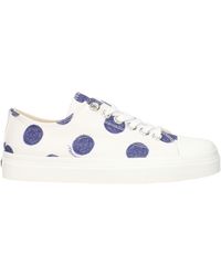 Moschino - Polka Dot Canvas Sneakers - Lyst