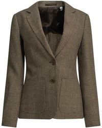 Burberry - Wool-And-Linen-Blend Blazer - Lyst
