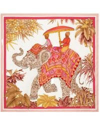 Ferragamo - Printed Silk Foulard - Lyst