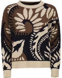 Weekend by Maxmara - Wkdcelebre Patterned Cotton Crew Neck - Lyst