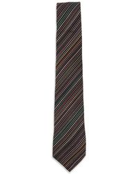 Paul Smith - Signature Stripe Silk And Wool Tie - Lyst