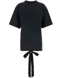 Balenciaga - Lace Up T-Shirt - Lyst
