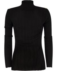 Elisabetta Franchi - Viscose Knit Shirt With Logo Details - Lyst