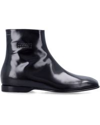 MM6 by Maison Margiela - Mm6 Leather Ankle Boots - Lyst