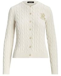 Ralph Lauren - Ralhan Long Sleeve Cardigan - Lyst