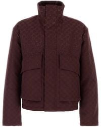 Gucci - Burgundy GG Fabric Padded Jacket - Lyst