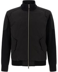 Moose Knuckles - 'Magnus Knit Hybrid' Bomber Jacket - Lyst