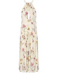 Twinset - Madreperla Floral Long Dress - Lyst