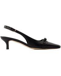 Rouje - Abelia Sandalen Leder schwarz - Lyst