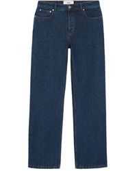 Ami Paris - Wide Leg Denim Jeans - Lyst