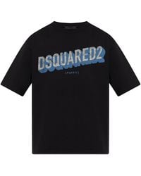 DSquared² - T-shirts et polos noirs - Lyst