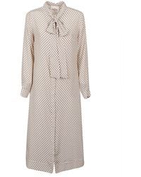CRI.DA - Polka Dot Silk Midi Dress - Lyst