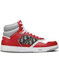 Dior - Oblique High Top Sneakers - Lyst