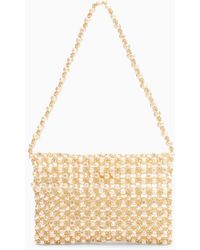 Vanina - Gold Mini Bag With Pearls - Lyst