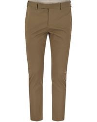 PT Torino - Dieci Stretch Cotton Trousers - Lyst