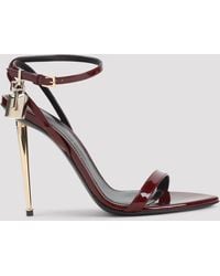 Tom Ford - Patent Leather Pointy Naked Sandals - Lyst