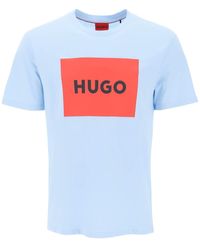 HUGO - Dulive T -shirt Met Logobox - Lyst