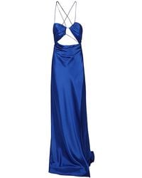The Sei - Asymmetric Silk Long Dress - Lyst