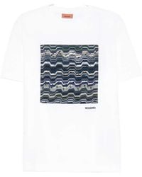 Missoni - T Shirt With Zigzag Print - Lyst