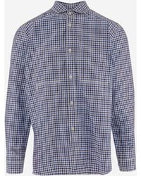 Junya Watanabe - Cotton Shirt With Contrasting Check Pattern - Lyst
