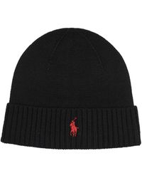 Polo Ralph Lauren - Wollmütze mit Pony - Lyst