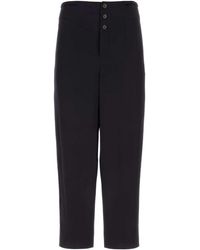 Saint Laurent - Saint Laurent Silk Satin Trousers - Lyst