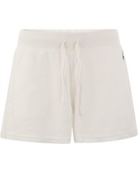 Polo Ralph Lauren - Pantalones cortos de esponja de con cordero - Lyst