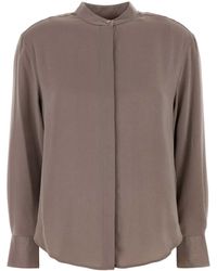Calvin Klein - Washed Satin Relaxed Shirt - Lyst