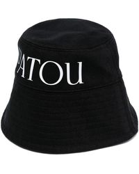 Patou - Accessoires ,Zwart ,Logo Bucket Hat - Lyst