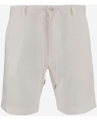 BOSS - Stretch Linen Blend Short Pants - Lyst