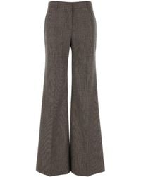 Stella McCartney - Stella Mc Cartney Embroidered Wool Palazzo Pant - Lyst