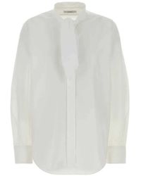 Givenchy - Camisa Cocoon De Popelina Con Lazo - Lyst