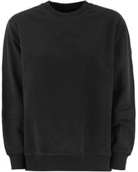 Moncler - Sweatshirt With Embossed Logo - Lyst