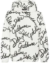 Dolce & Gabbana - Logo Sweatshirt mit Kapuze - Lyst