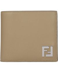 Fendi - Wallet/Sand Leather - Lyst